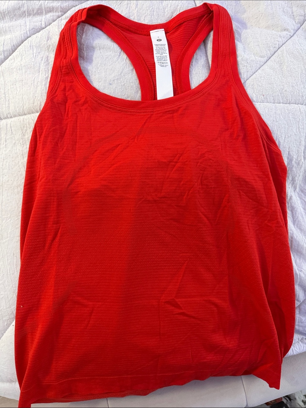 Lululemon Red Racerback Tank Top
